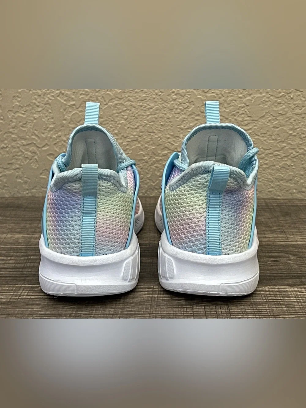 Kids Rainbow Tie Dye Athletic Shoes Size 12